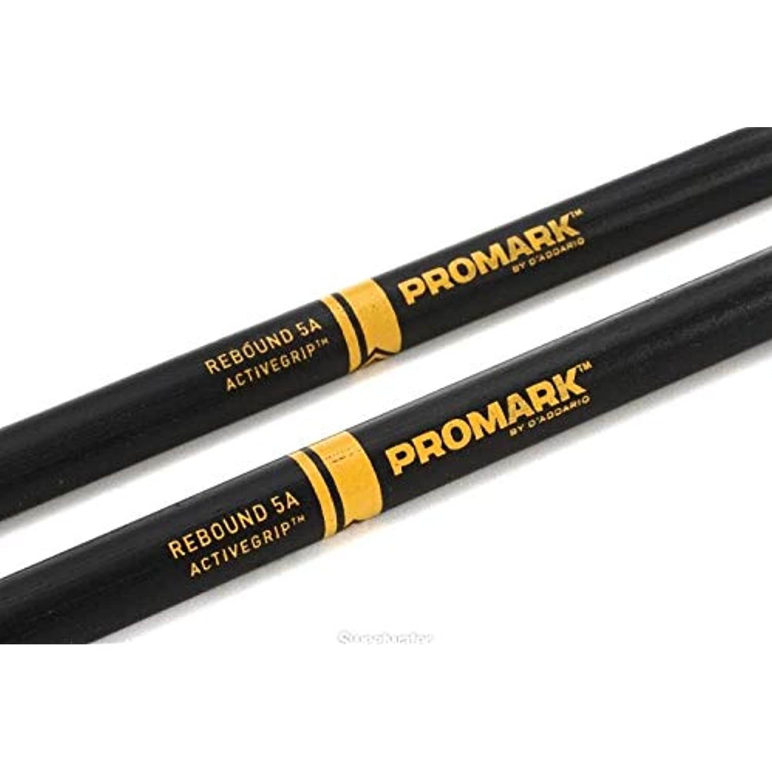 Promark ActiveGrip Forward Drumsticks, Acorn Tip, Black, Rebound 5A