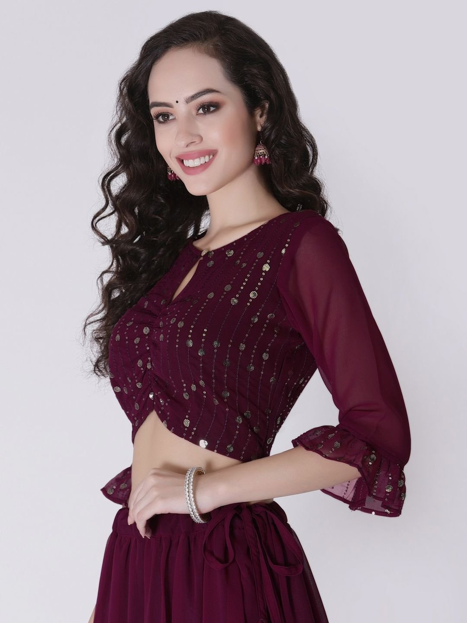 Studiorasa Purple Embellished Choli