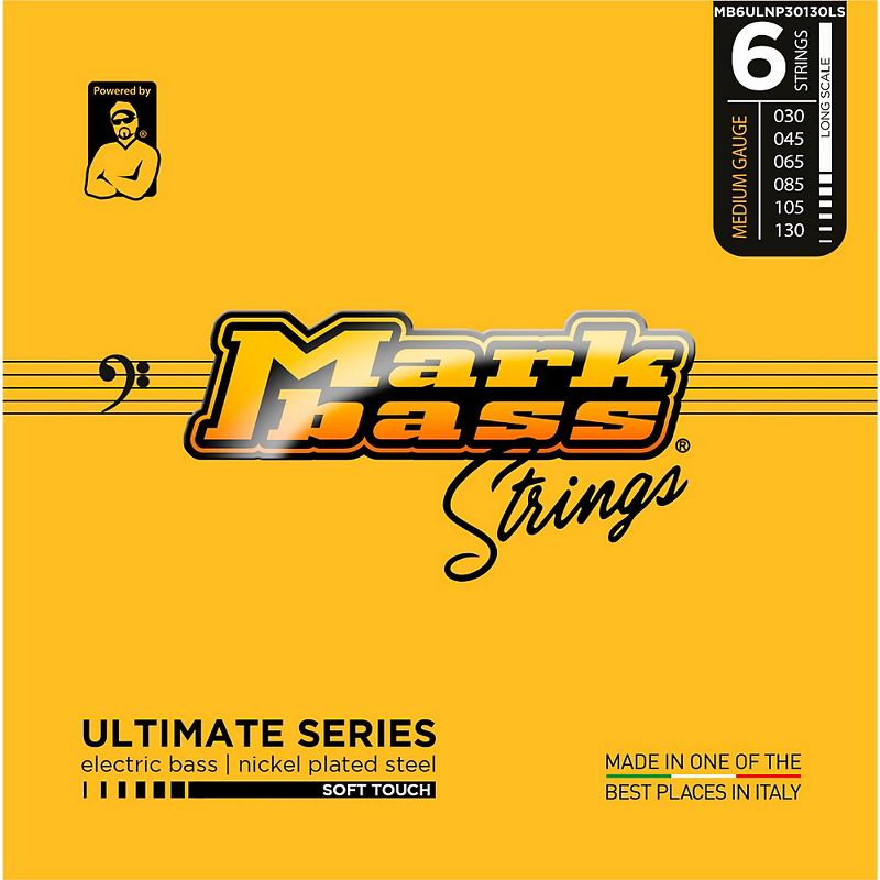 Markbass Ultimate Series Soft Touch Electric Bass Nickel Plated Steel Strings (45 - 130) Medium Gauge
