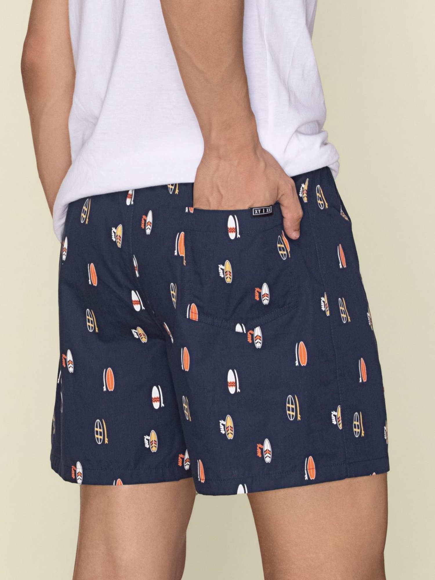 XYXX Surfboard Blue Cotton Relaxed Fit Printed Boxers