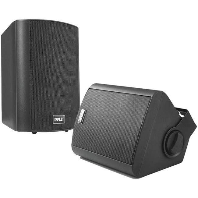 Pyle Home PDWR52BTBK Indoor-Outdoor Wall-Mount Bluetooth Speaker System, Black - 5.25 in.