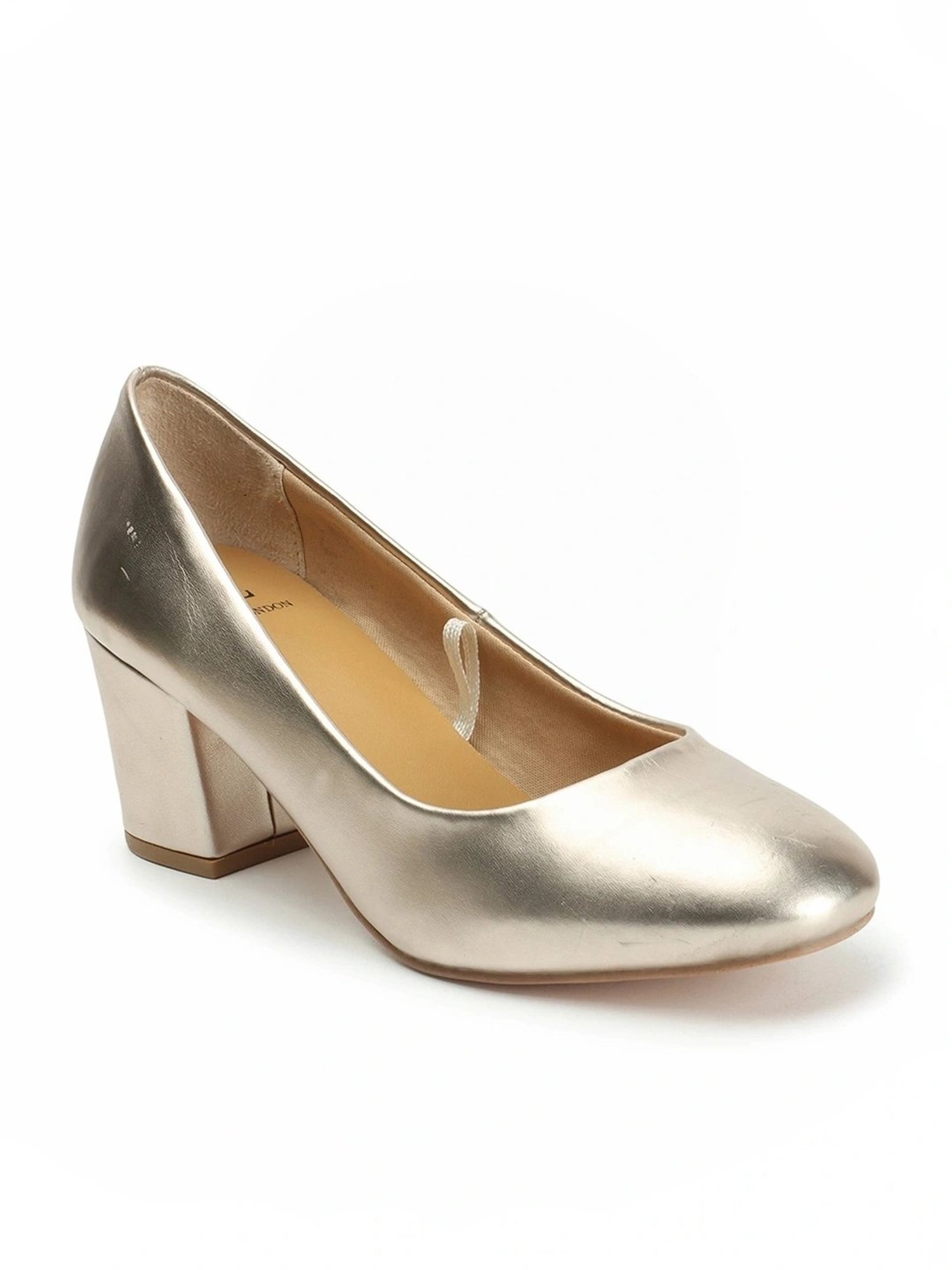 Carlton London Women's Gold Casual Pumps