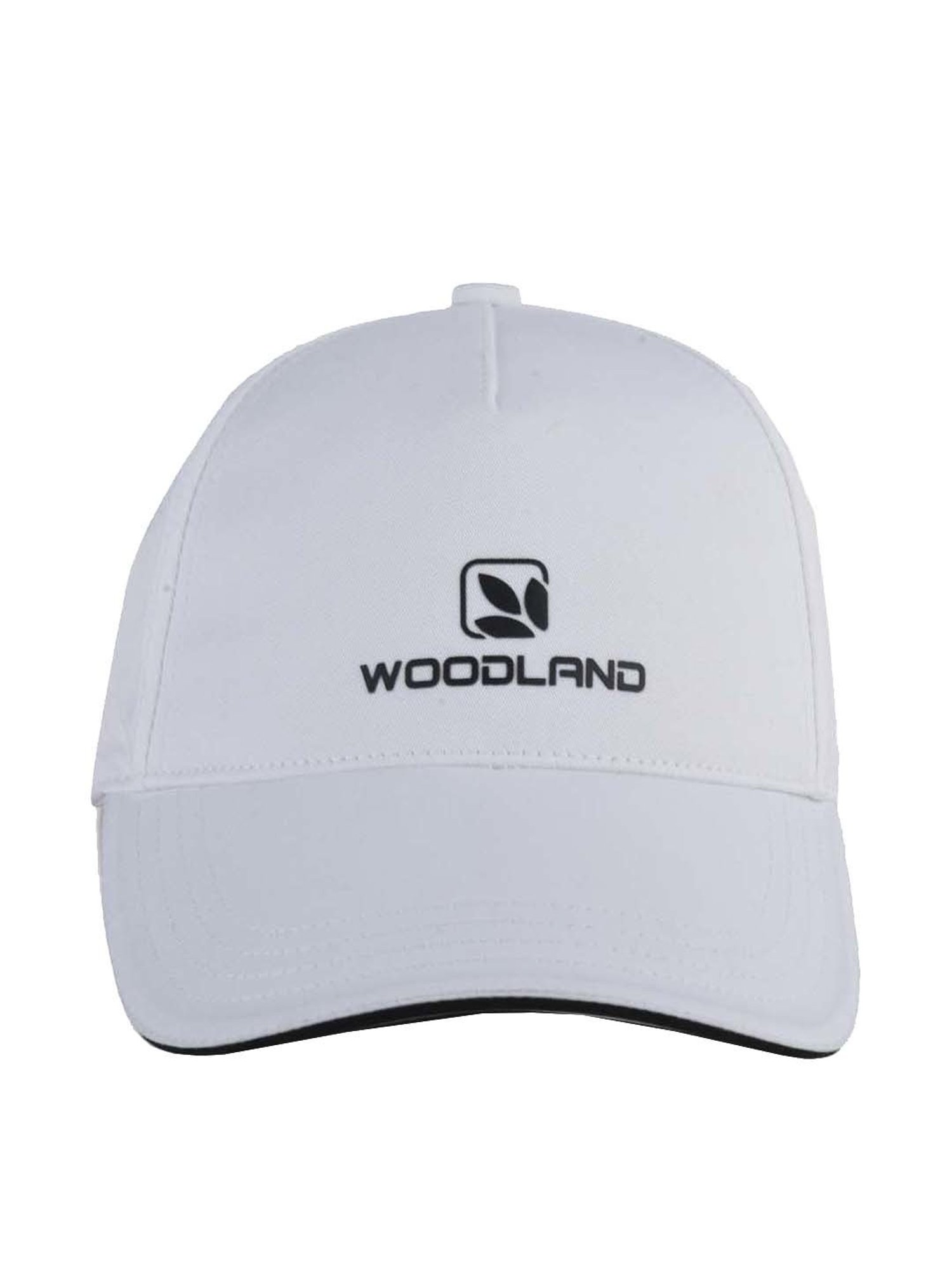 Woodland White Solid Baseball Cap