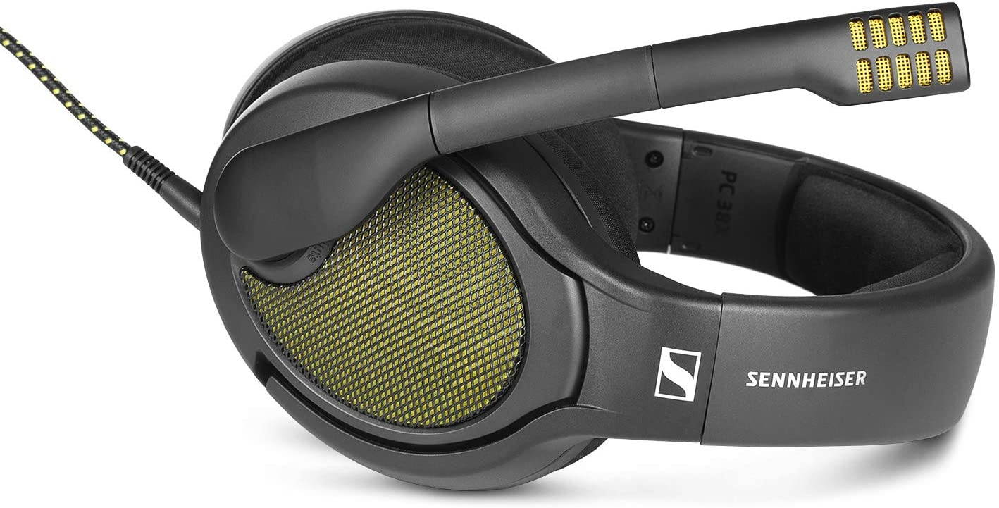 DROP + Sennheiser PC38X Gaming Headset &mdash; Noise-Cancelling Microphone with Over-Ear Open-Back Design, Velour Earpads, Compatible with PC, Gaming Consoles, and Mobile Devices, Black