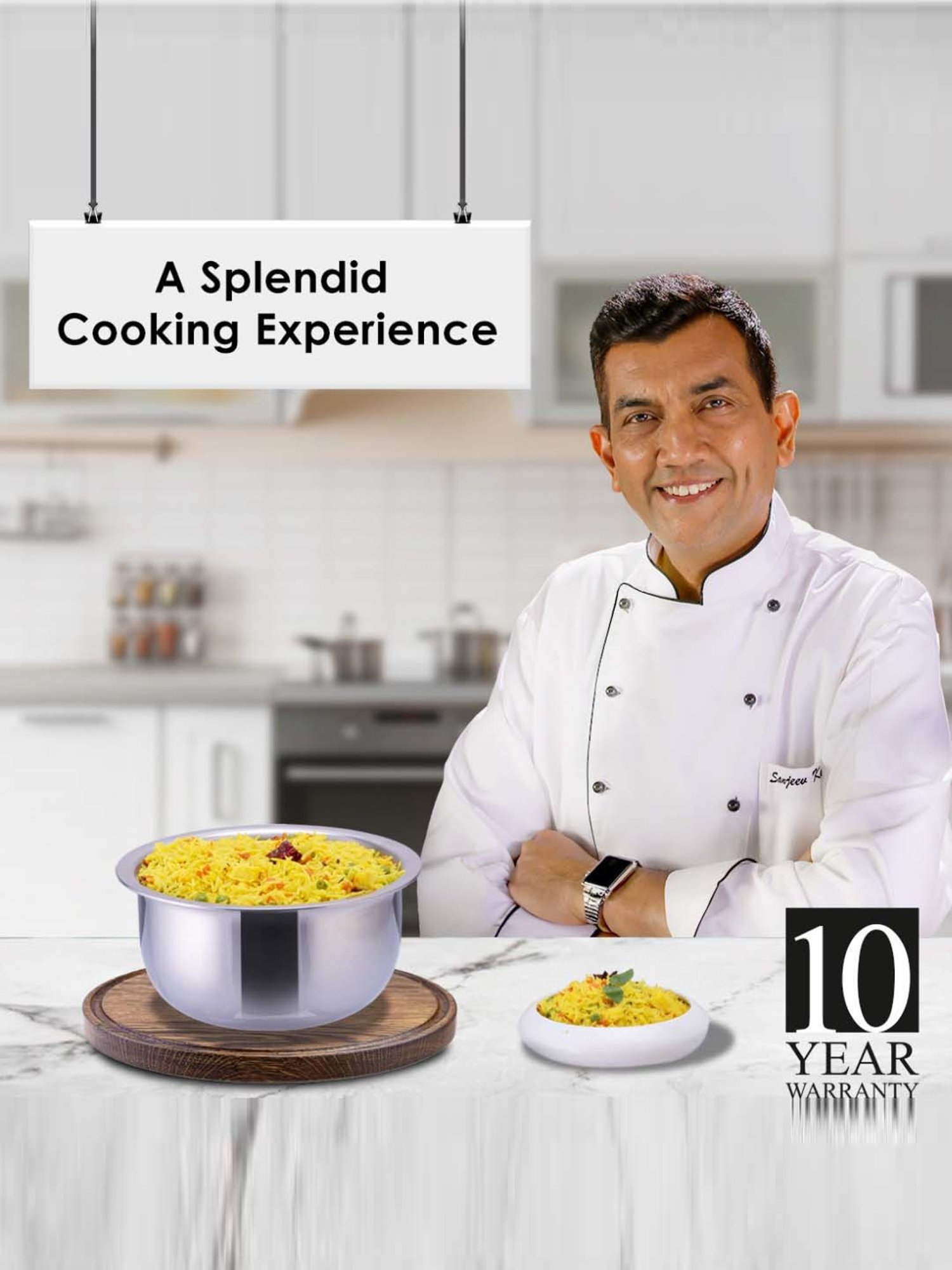 HAZEL Silver Induction Bottom Tope Stainless Steel Patila - 17.7 cm (2500 ml)