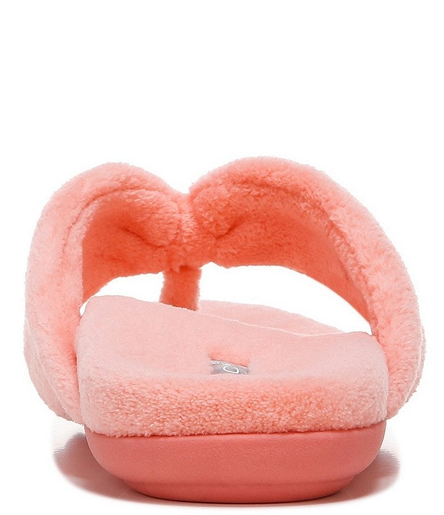 Vionic Lydia Washable Plush Terry Cloth Thong Slippers