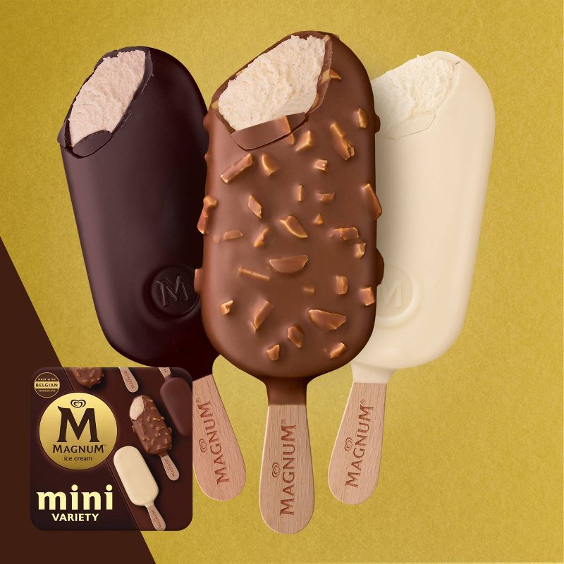 Magnum Classic/Almond/White Assorted Mini Ice Cream Bars- 6ct