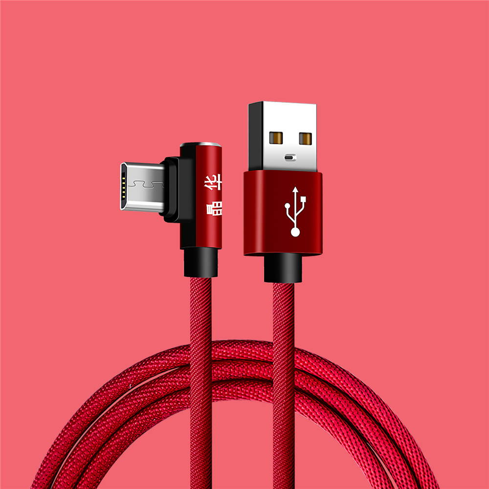 Jinghua U470C Elbow 2A USB Portable Fast Charger Data Cable Android Interface for Computer Mobile Phone