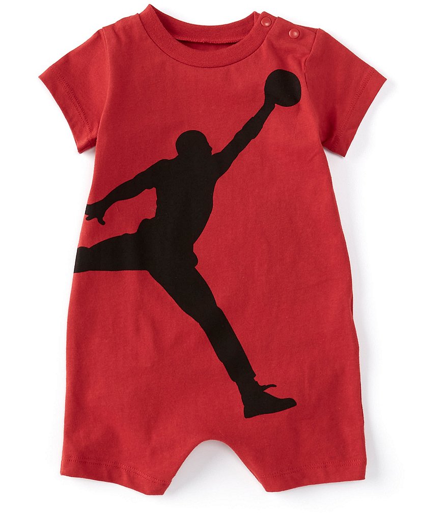 Jordan Baby Boys Newborn-9 Months Short-Sleeve Jumpman Knit Shortall