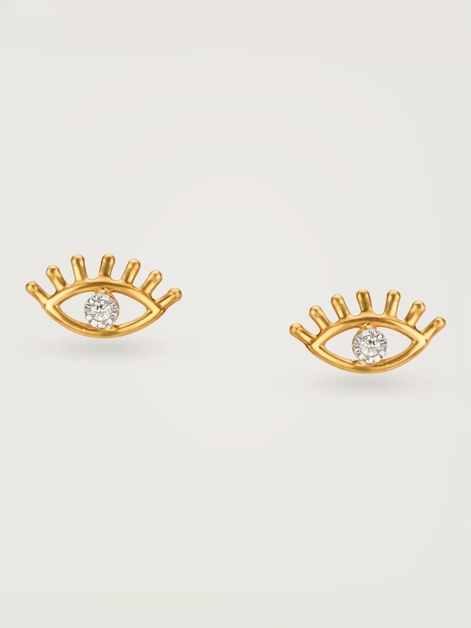 P.C. Chandra Jewellers 18 kt Gold & Diamond Earrings