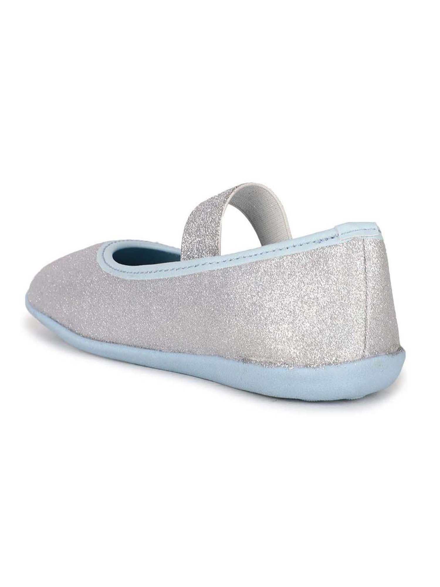 Disney by Bata Kids Silver & Blue Mary Jane Shoes