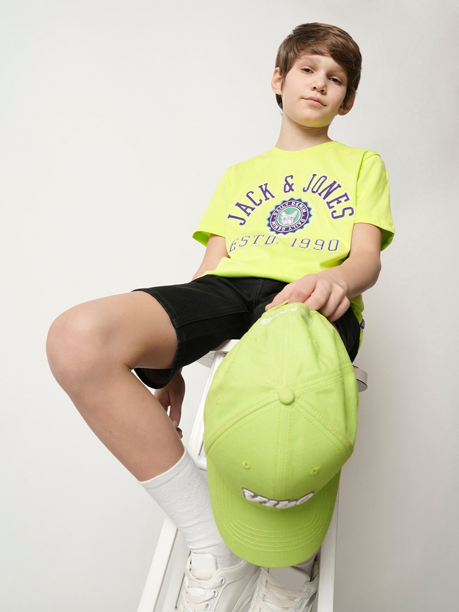 Jack & Jones Junior Green Printed T-Shirt