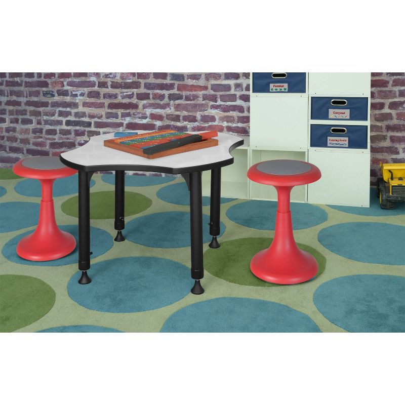 17" Glow Wobble Stool Red - Regency