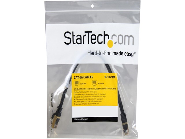StarTech.com C6ASPAT7BK 7 ft. Network Ethernet Cables