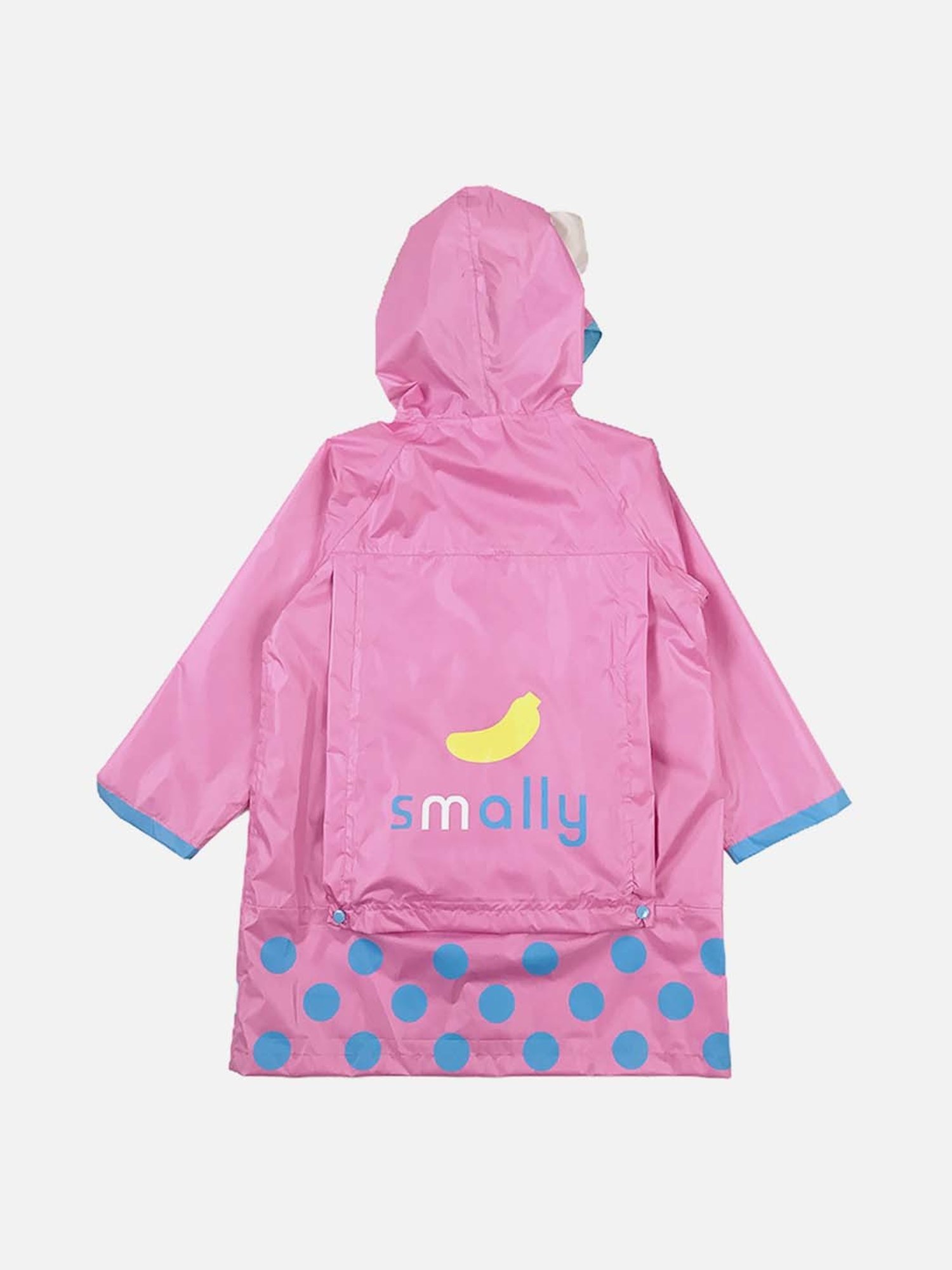 Little Surprise Box Kids Pink Printed Full Sleeves Raincoat