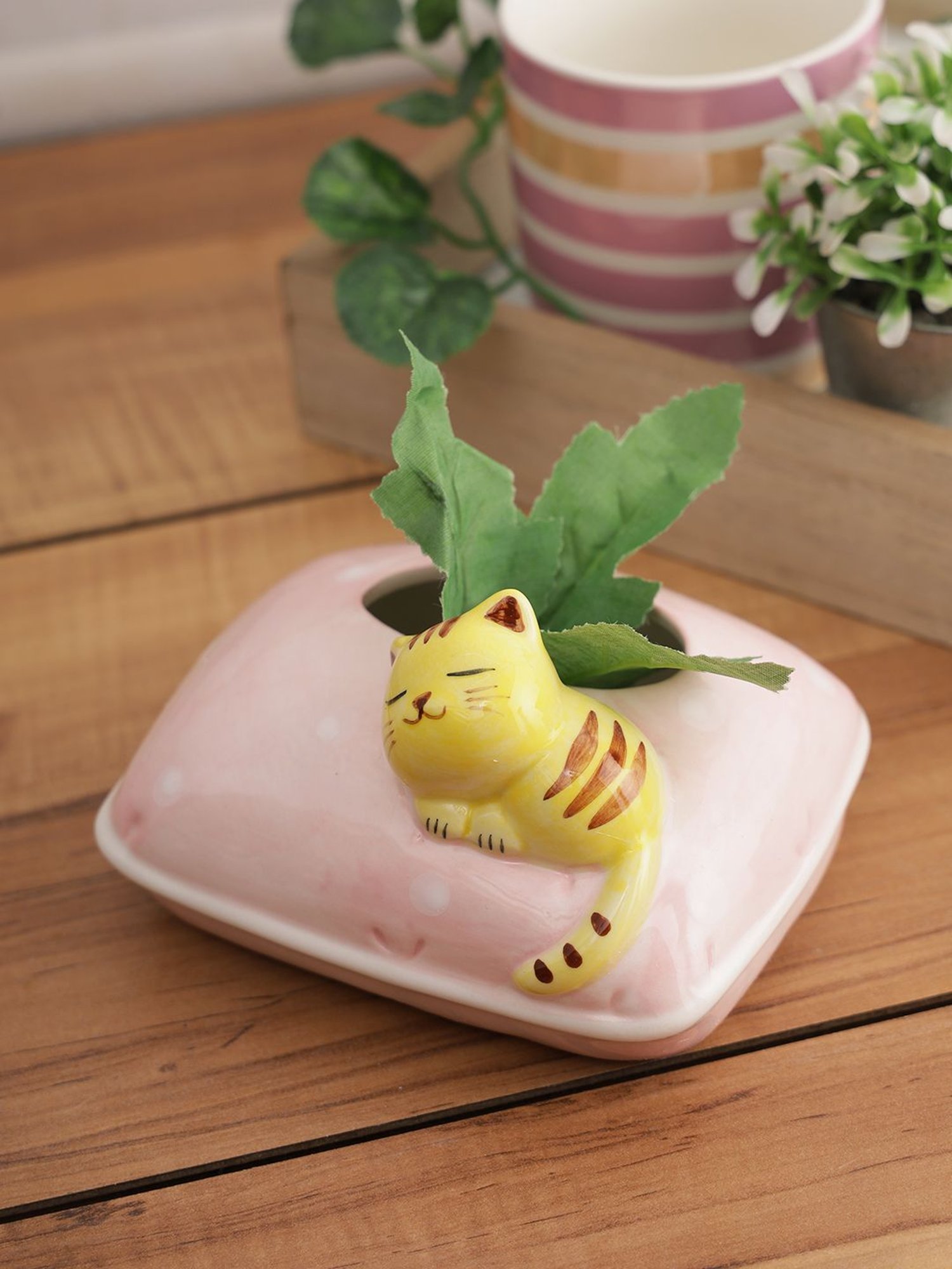 Tayhaa Pink Handcrafted Pink Planter