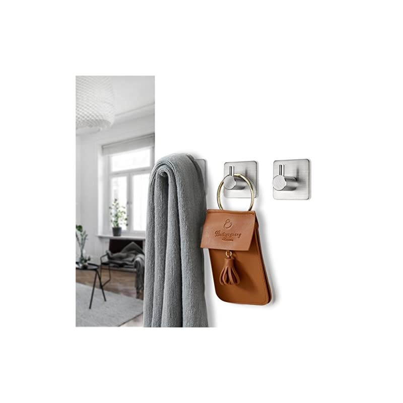 Small Wire Hooks Mega Pack, White, 28-Hooks, 32-Strips, Organize Damage-Free