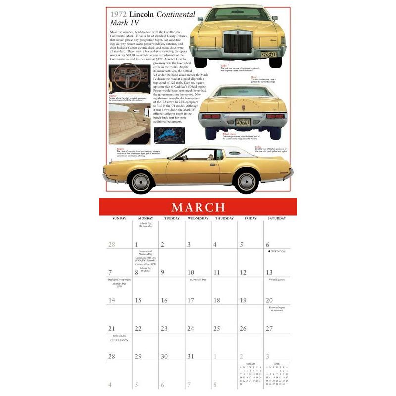 Sellers Publishing 2021 Classics: Ultimate Automobiles 16-Month Wall Calendar DK Publishing