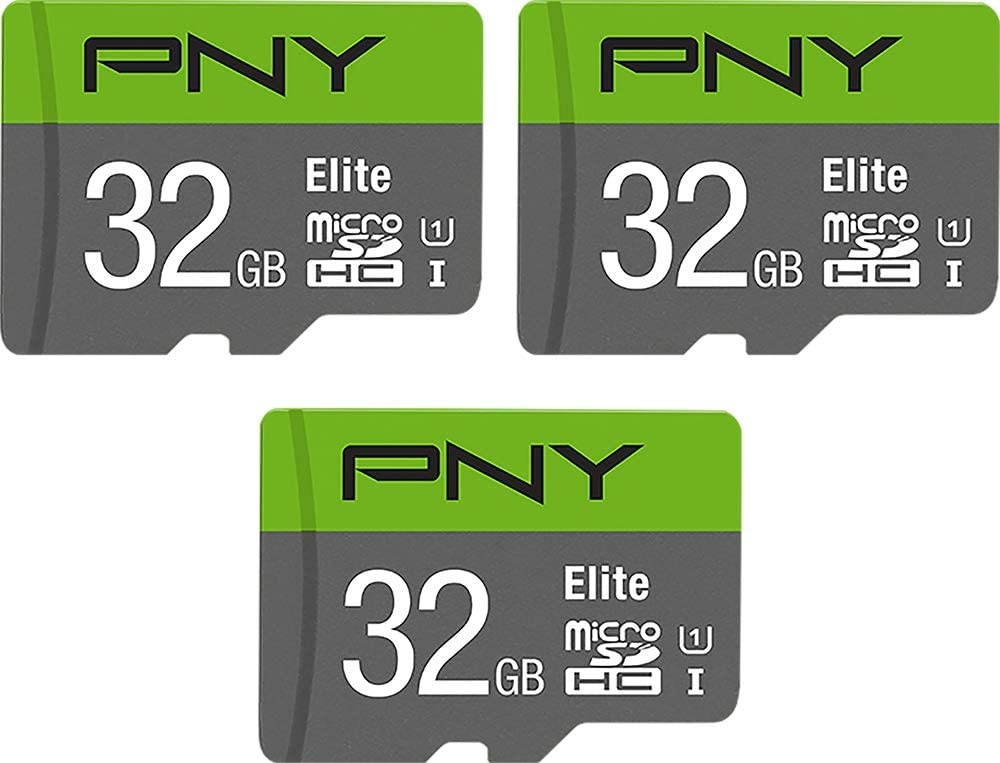 PNY 32GB Elite Class 10 U1 MicroSDHC Flash Memory Card 3-Pack 32GB 3-Pack
