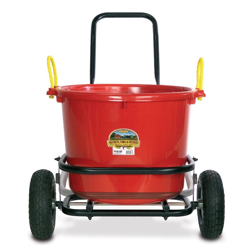 Miller Manufacturing Company CA500 Heavy Duty Multipurpose Muck Cart for 70 Quart Tubs, Black