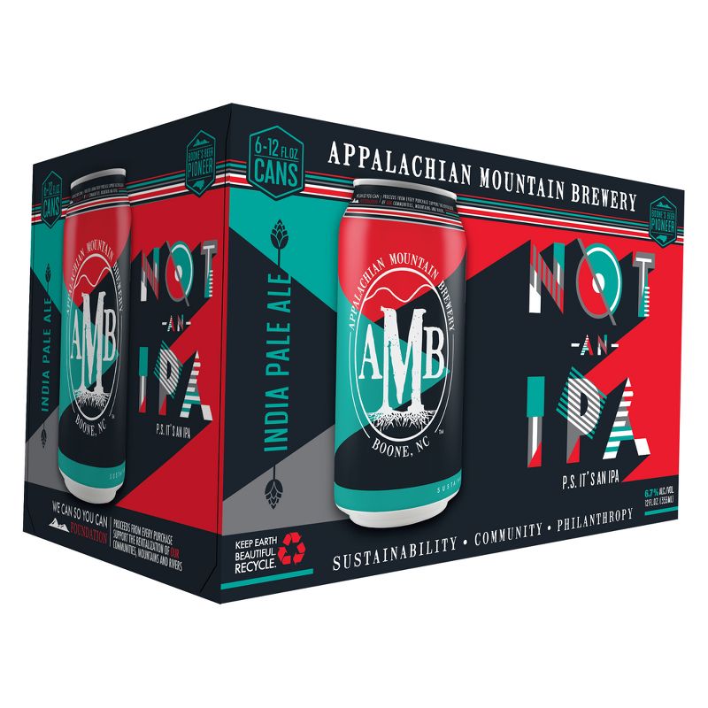 Appalachian Mountain Not an IPA Beer - 6pk/12 fl oz Cans