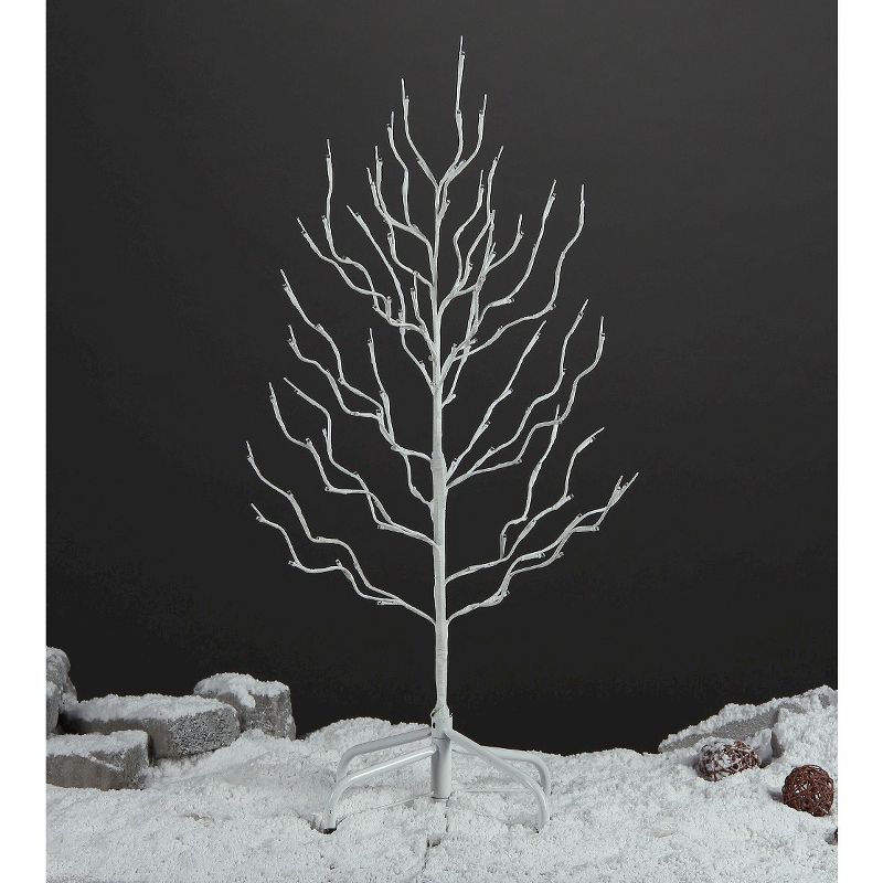 LED Lightshare 3' 112L LED Lighted Star LED Light Tree, Warm White LED Lights - White Branch