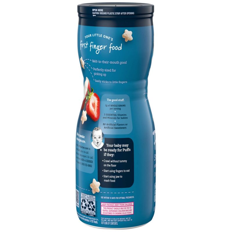 Gerber Strawberry Apple Baby Puffs - 1.48oz