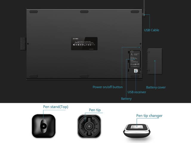 XP-Pen Star06 Wireless 2.4G Graphics Drawing Tablet Digital tablet Painting Board with 6 Hot Keys