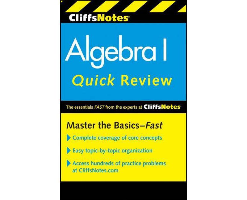 CliffsNotes Algebra I Quick Review (Paperback) by Jerry Bobrow