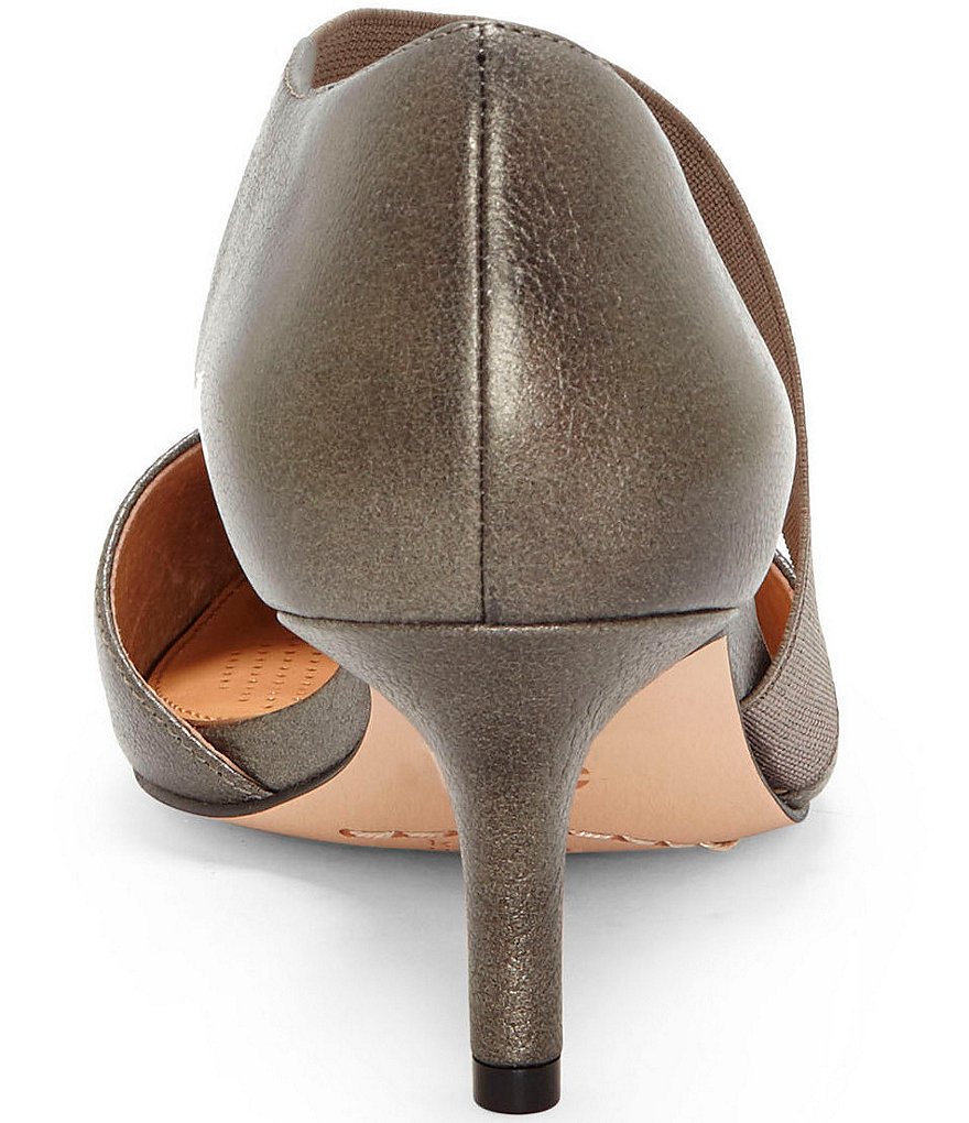 CC Corso Como Denice Leather Asymmetrical Pointed Toe Pumps