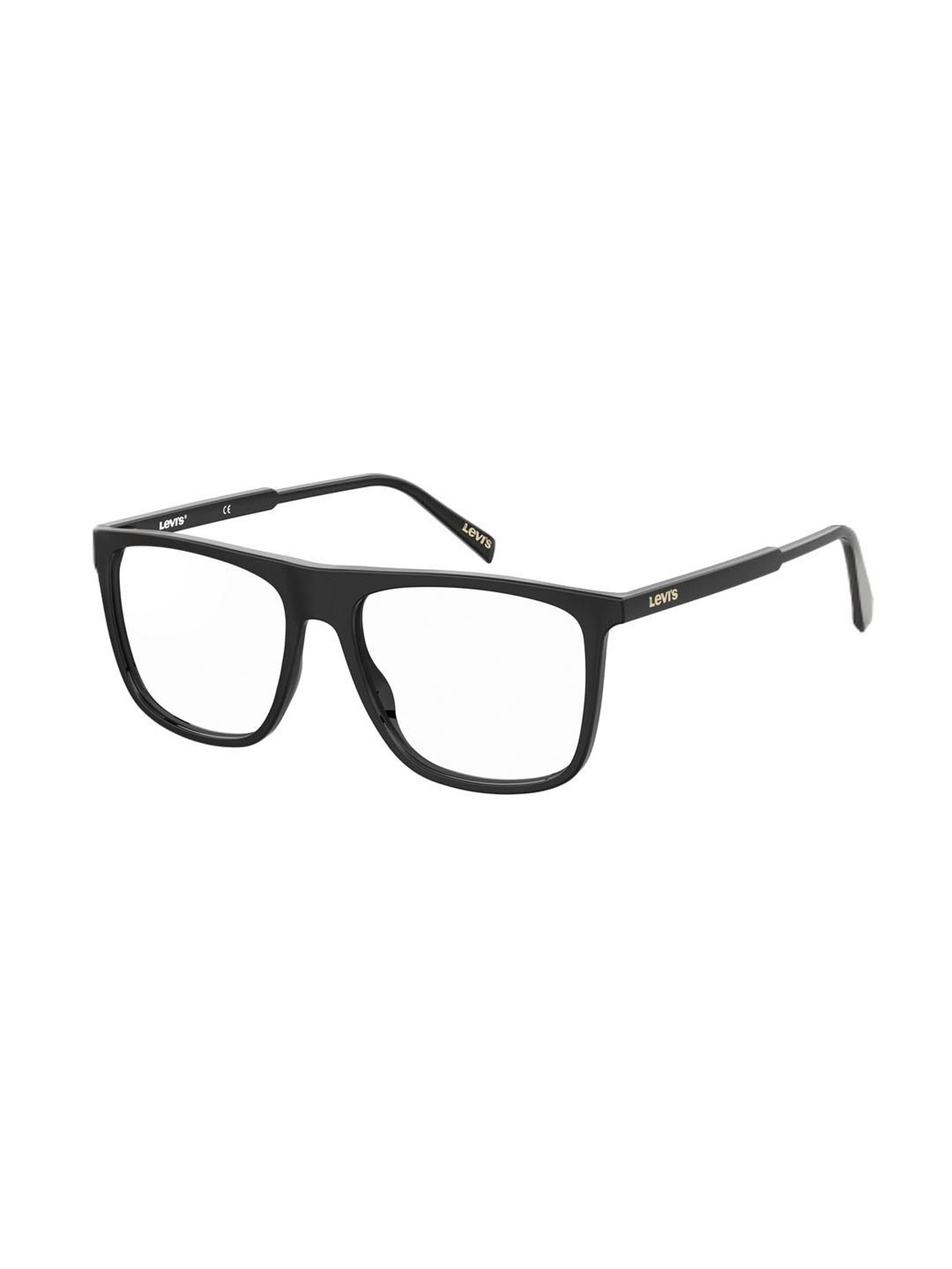 Levi's Black Square Eye Frames for Men