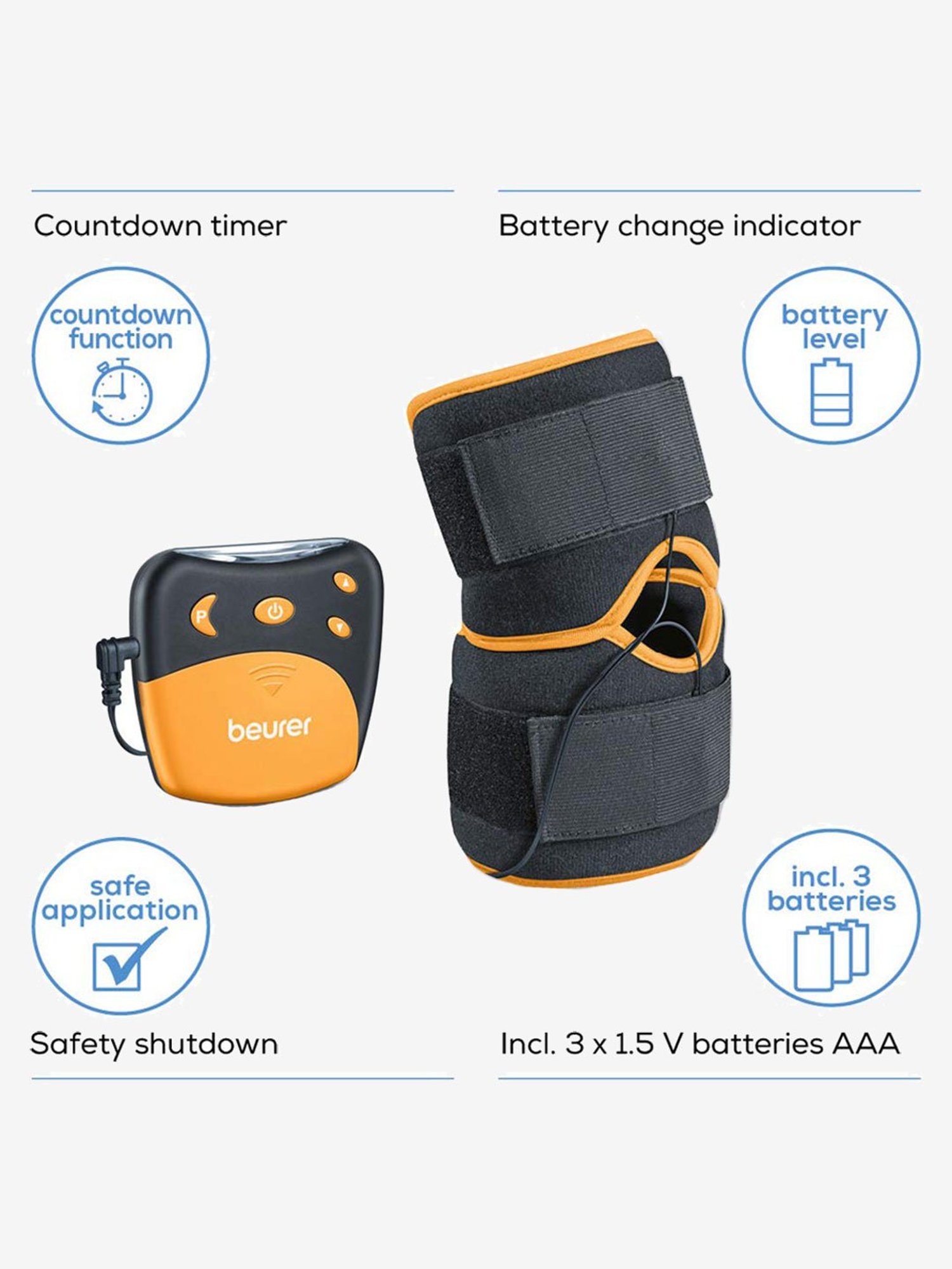 Beurer EM 29 2 in 1 Knee and Elbow TENS