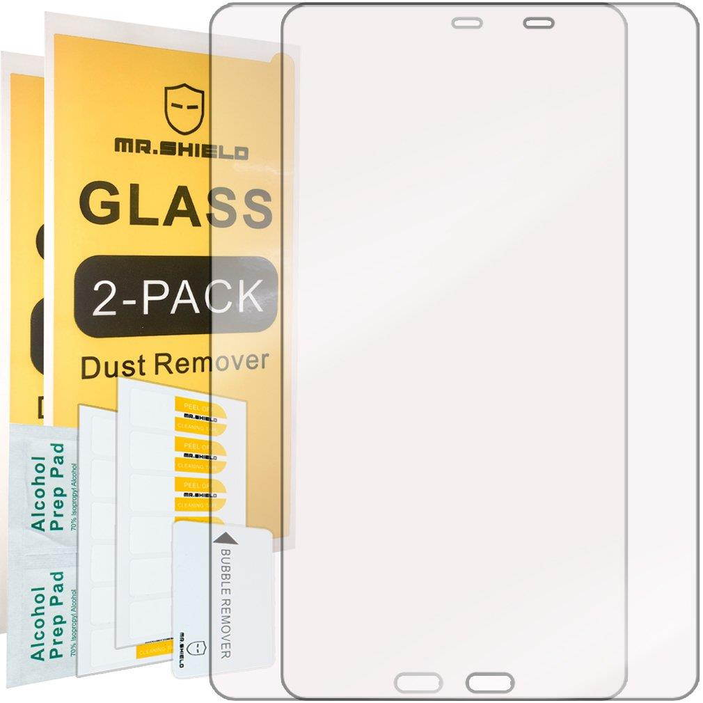 [2-Pack]-Mr.Shield for Samsung Galaxy Tab A 10.1 Inch (2016) [Tempered Glass] Screen Protector [0.3mm Ultra Thin 9H Hardness 2.5D Round Edge] with Lifetime Replacement Warranty