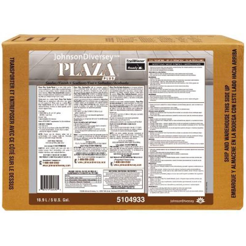 Plaza Plus Hard Surface Sealer 5GAL Diversey Floor Cleaners 5104933 807174504705