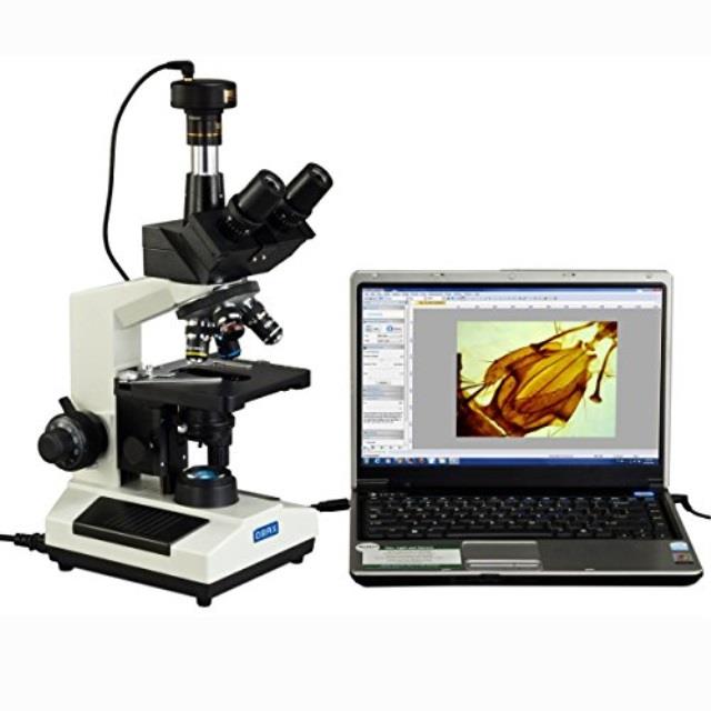 omax 40x2000x compound trinocular replaceable led microscope with 10mp usb camera