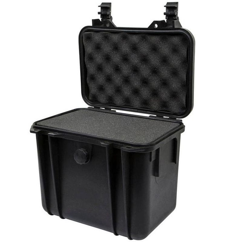 Monoprice Weatherproof Hard Case - 11in x 8in x 10in With Customizable Foam, Shockproof, IP67, Customizable Name Plate