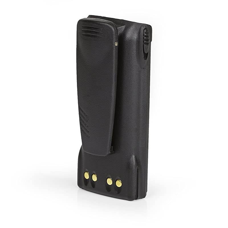 Battery for Motorola HT750 HT1250 PRO5150 GP328 72 NIMH 1700mAh with Belt Clip and Warrant NonOEM