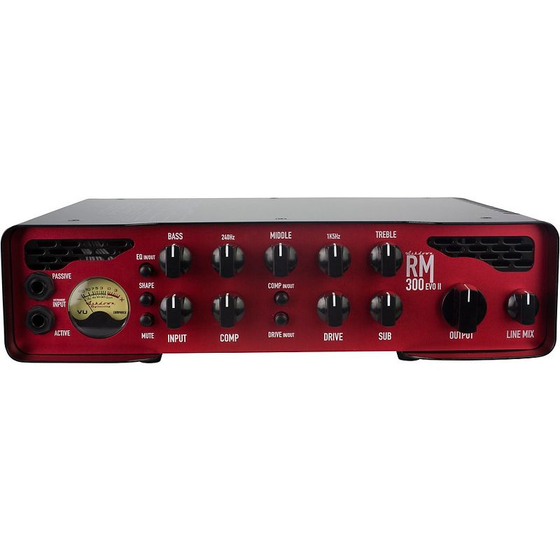 Ashdown Rootmaster RM-300 EVO II 300W Bass Amp Head Black and Red
