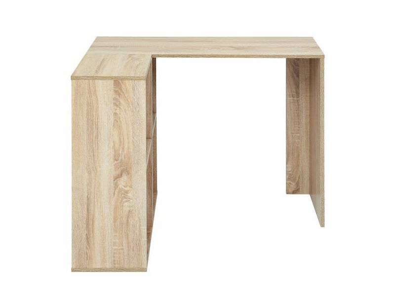 Sandy Modern Wooden Office Desk with Storage Compartments Tan - AC Pacific