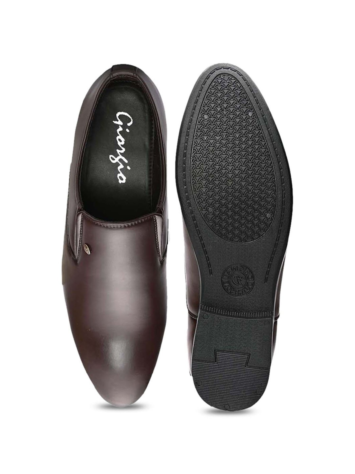 Giorgio Men's Brown Formal Slip-Ons