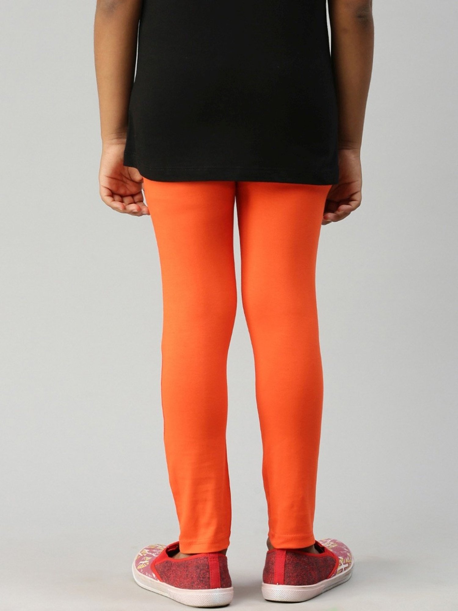 Kryptic Kids Orange Regular Fit Leggings