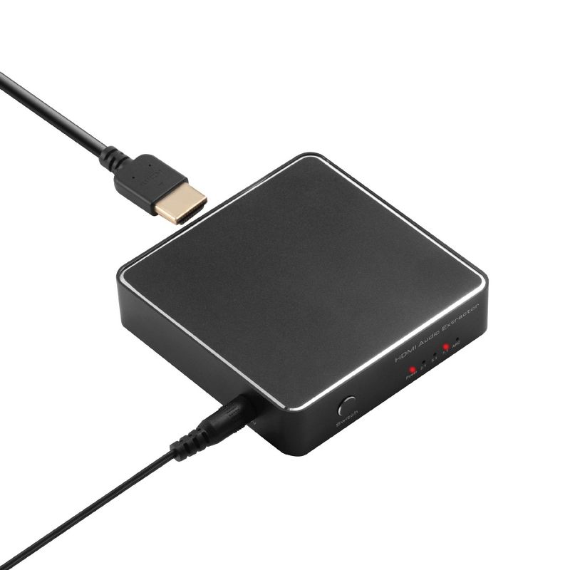 Insten 4K HDMI 1.4 Audio Extractor 7.1 with Optical Toslink SPDIF + 3.5mm Output, Support ARC for Soundbar Amplifier Speaker Headphone HDTV TV PS4 DVD