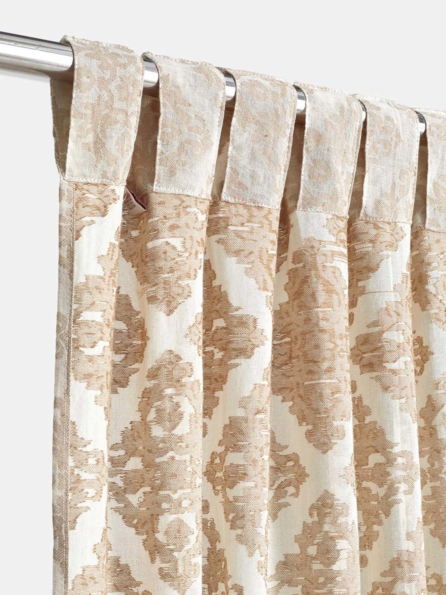 Fabindia Standalone Natural Cotton Cutwork Curtains