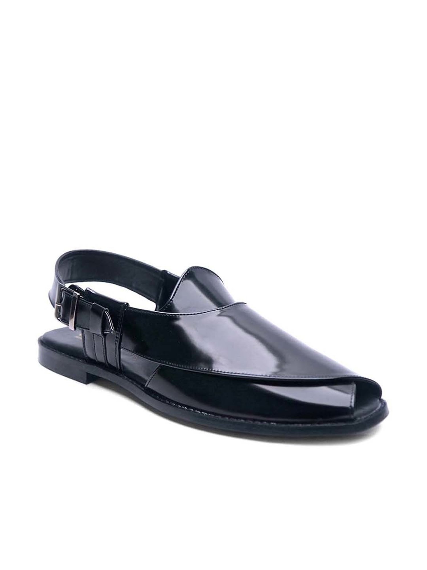 Griffin Men's Black Back Strap Sandals