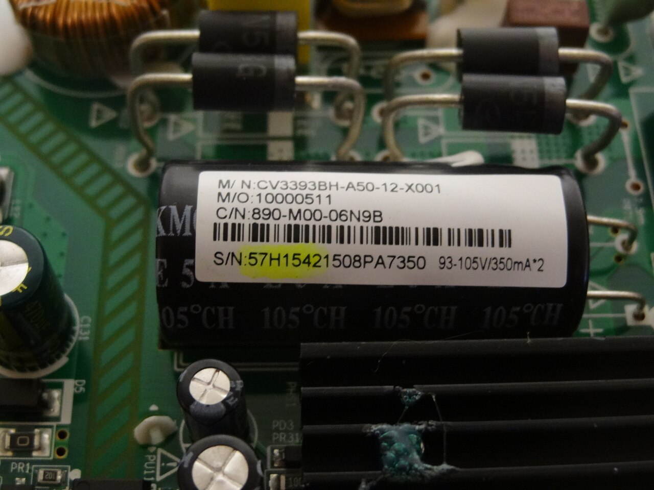 Element ELEFT506 Main Board / Power Supply SY15242-2 57H1542 -