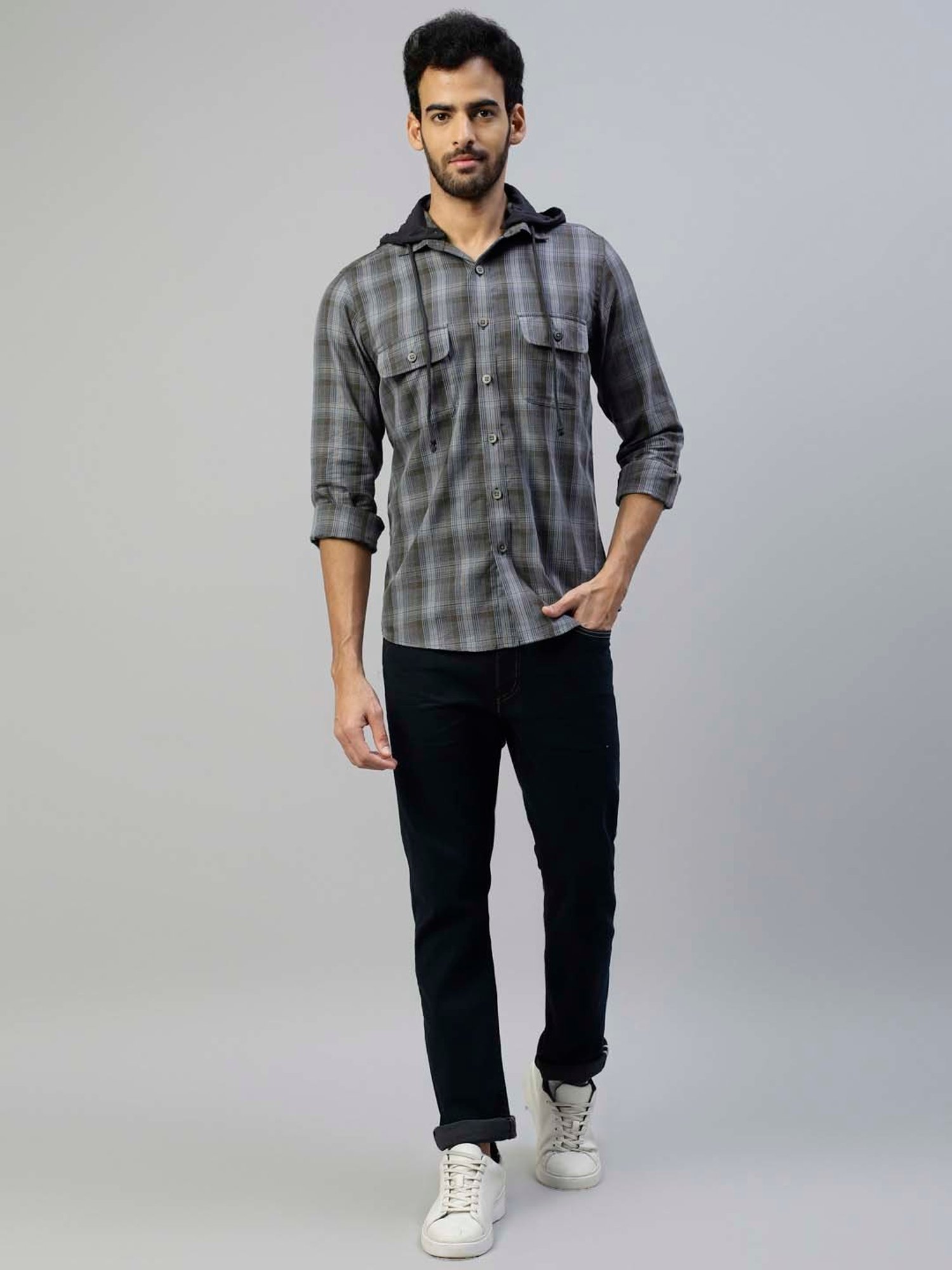 Don Vino Multicolor Slim Fit Check Shirt