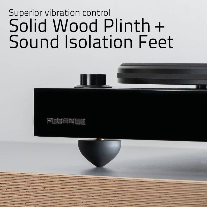 Fluance RT82 Reference High Fidelity Vinyl Turntable Record Player with Ortofon OM 10 Cartridge, Speed Control Motor, Record Weight, 3 in 1 Stylus and Record Cleaning Vinyl Accessory Kit