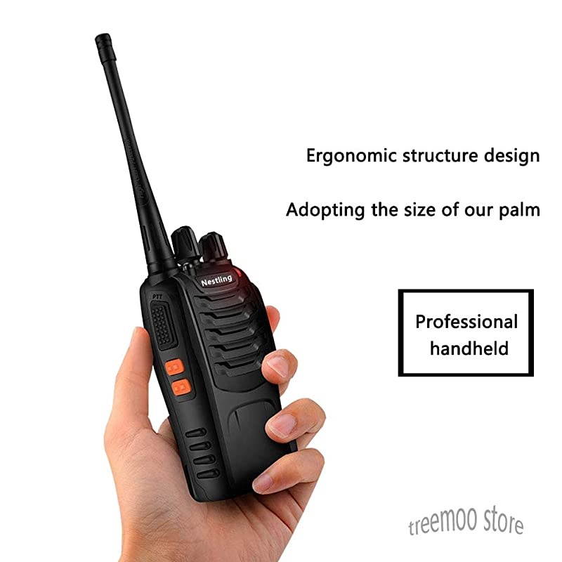 Talkies 10 Pack BF-888S 16 Channel Rechargeable Talkies for Adults Long Range Two Way Radios with Earpiece Charger for Family Camping Hiking Fishing