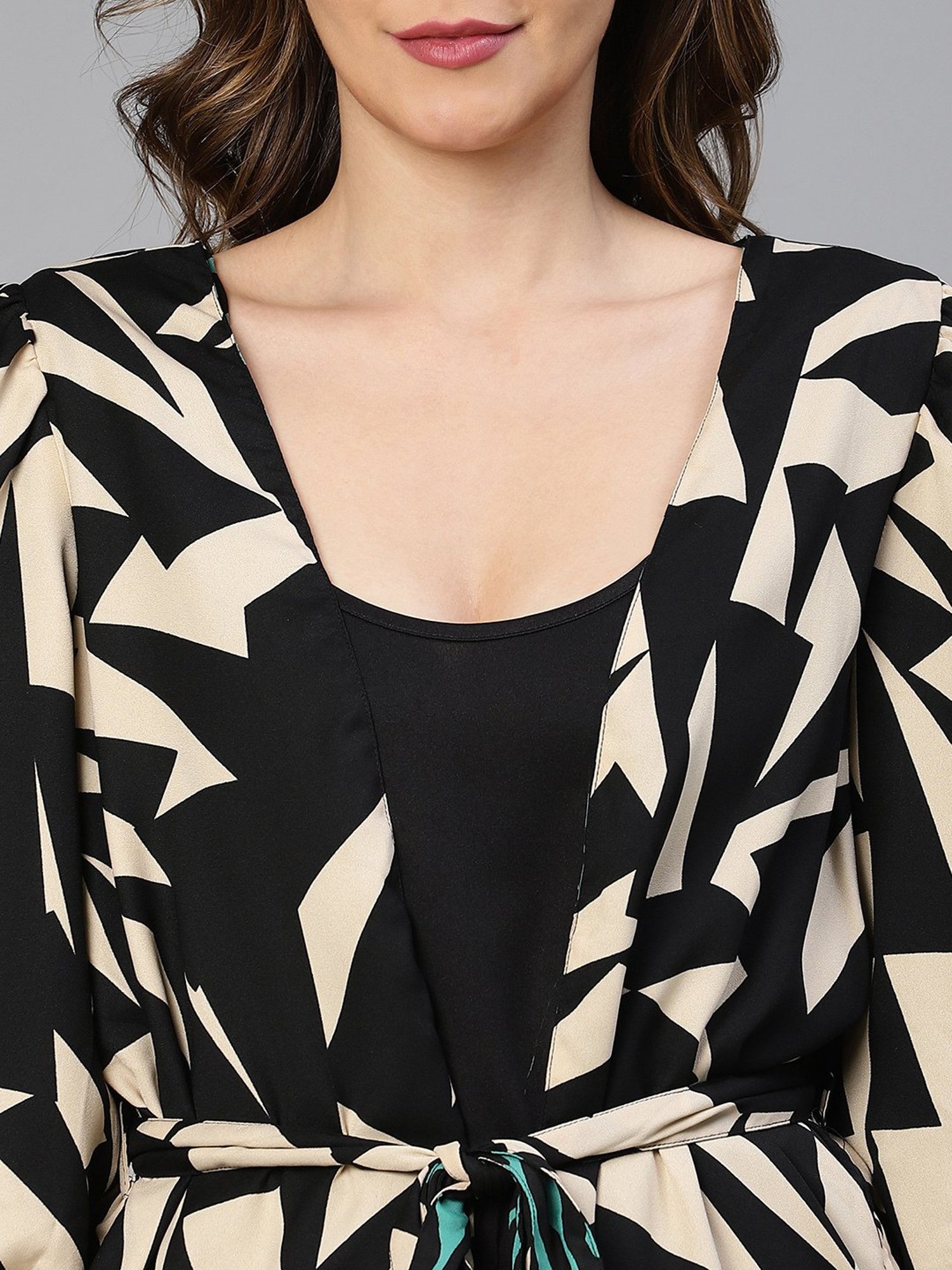 Oxolloxo Multicolor Printed Reversible Robe