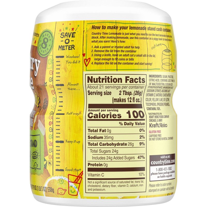 Country Time Lemonade Drink Mix - 19oz Canister